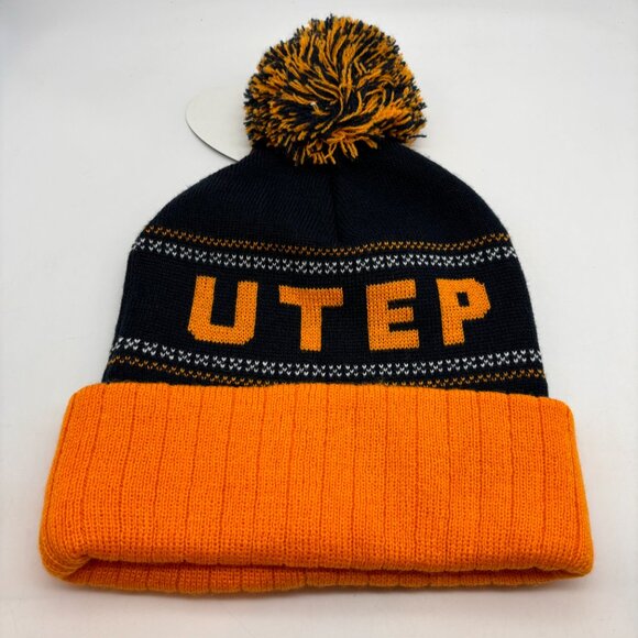 University of Texas at El Paso UTEP Kid's Acrylic Pom Pom Beanie with Tags - Picture 7 of 13